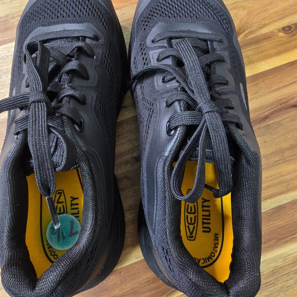 Keen Utility Vista Energy Work Safety Shoes Mens 7.5W Black Carbon Fiber Toe - Picture 8 of 12